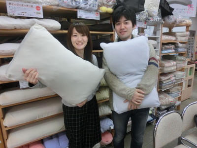 整圧敷布団を使ってとっても喜んでいただき、今回はオーダーメイド枕を松阪市S様ご夫婦