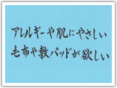 アレルギーや肌にやさしい 毛布や敷パッドが欲しいなら、パシーマやパシーマ敷パッドへ