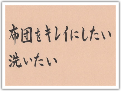 布団をキレイにしたい・洗いたい なら布団の水洗いへ
